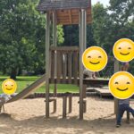 Spielen auf dem Spielplatz