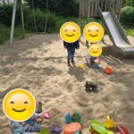 Spielen auf dem Spielplatz in Essen Werden